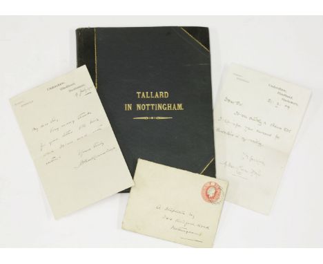 CONAN DOYLE, Arthur:Signed letters:The first:'Dear SirIt was entirely a chance that I hit upon your surname for characters in