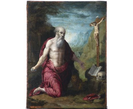 Jacob Andries Beschey (1710-1786), The Penitent St. JeromeAntwerp painter Jacob Andries Beschey is known for his paintings in