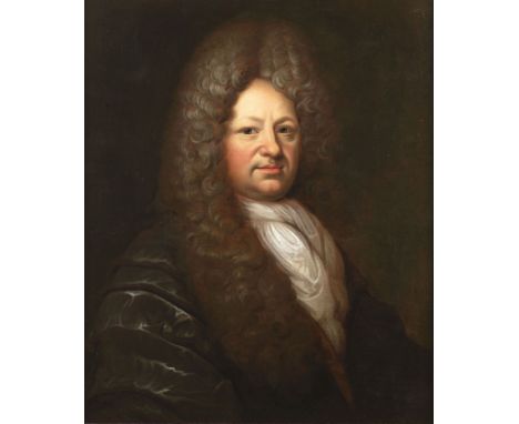 The portrait shows a noble gentleman in a casual, silk dressing gown (morning robe), called a robe de chambre in French. He l