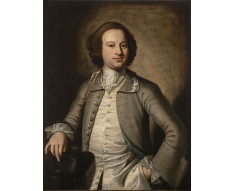 Old handwritten label (partly indistinctly) on the reverse on the canvas: Portrait of Sir John Lack / brother to Sir (...) La