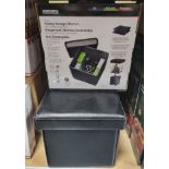 Level Up Folding Ottoman - 223291-30-00 - Black