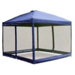 Altan CMP-GZB-100 - Gazebo with Mesh all around Waterproof - Blue - MSRP $320