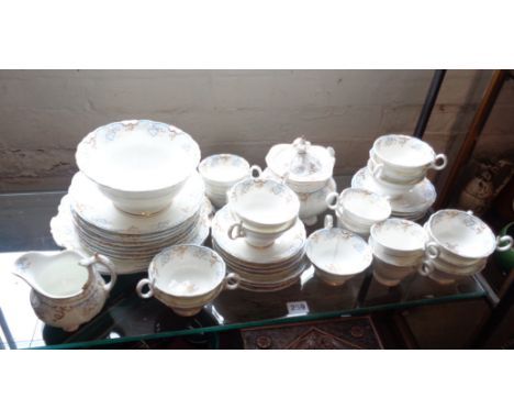 Extensive Victorian china tea service