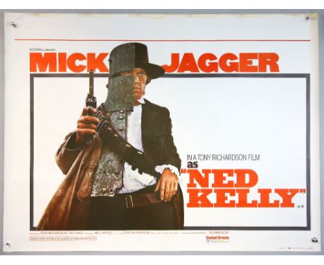 Ned Kelly (1970) British Quad film poster, starring Mick Jagger of The Rolling Stones, rolled, 30 x 40 inches