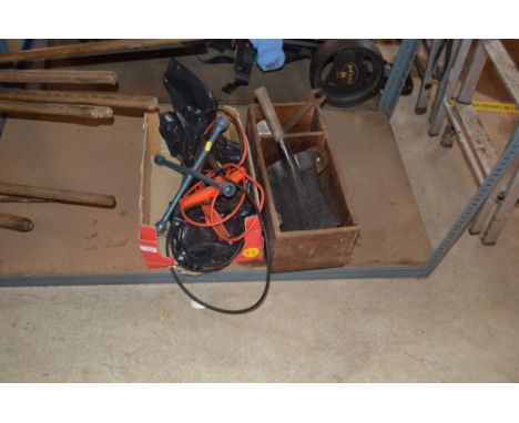Two boxes of various tools 