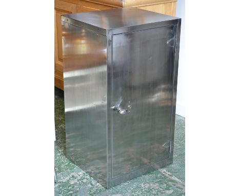 A vintage polished office storage locker