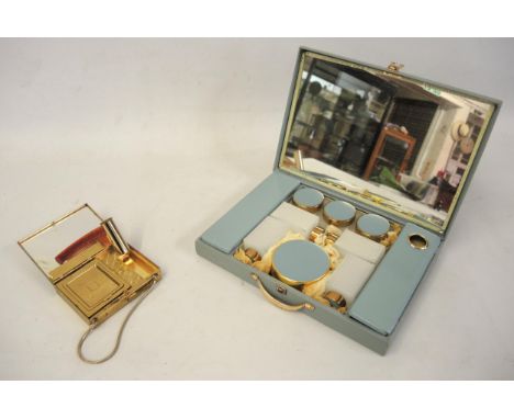 Mid 20th Century Sirram vanity box, together with a combination vanity / cigarette case 