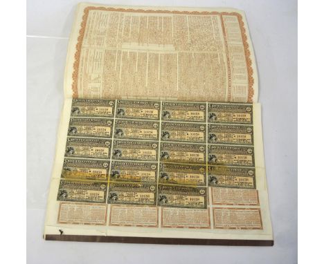 Three Chinese government share certificates 