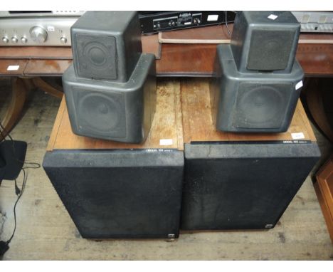 Pair of KEF model 105 Series II hi-fi speakers together with a Cambridge Audio Azur 340A integrated amplifier 