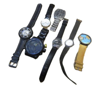 Vintage Seiko sports wristwatch, together with a small quantity of other wristwatches 