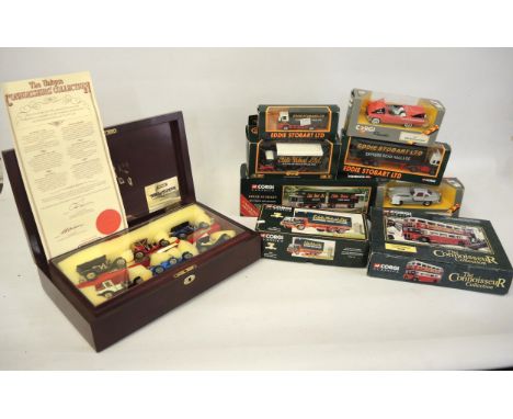 Miscellaneous diecast model cars and trucks including Eddie Stobart and Models of Yesteryear 