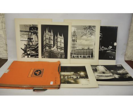 Quantity of various large format photographs in two vintage Agfa folders 
