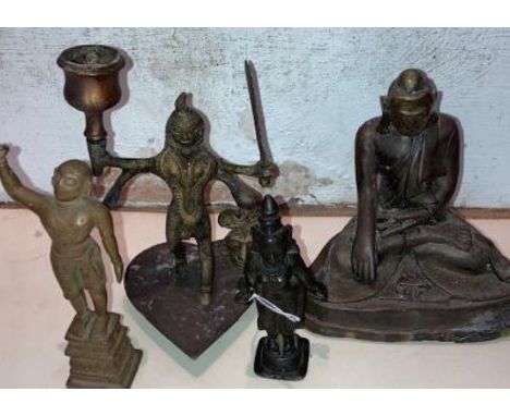 A group of bronze deities