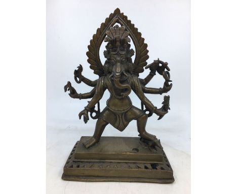 An Indian bronze figure of a deity. H:22cm