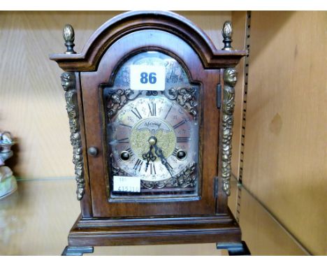 A vntage Dutch Warmink eight day bracket clock with rolling Moon phase.
