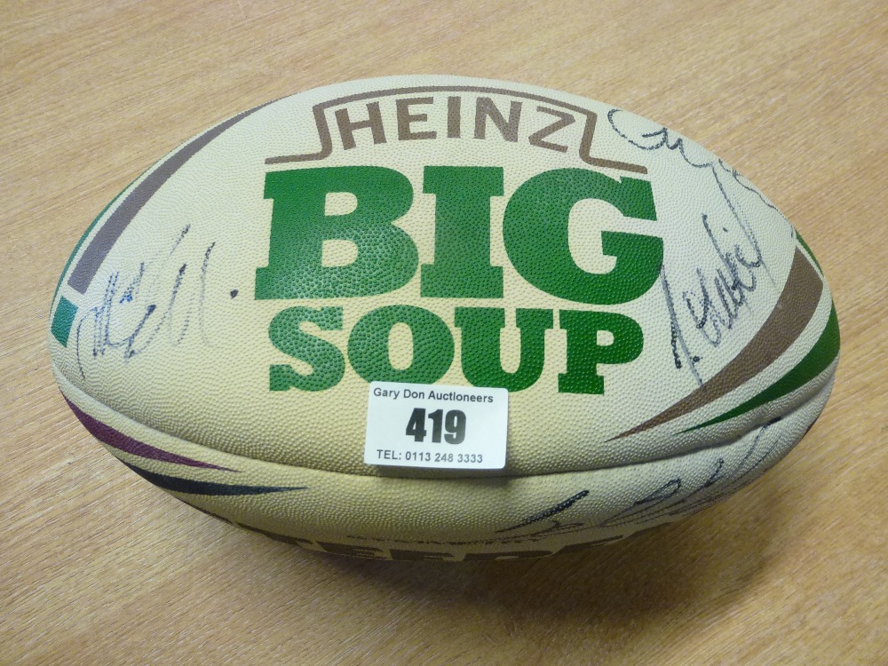 leeds rhinos signed rugby ball