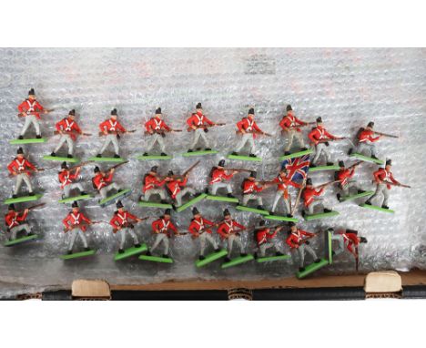 A Quantity of Britains Deetail Battle of Waterloo British Infantry Loose, circa 1971, eighty one, all in good to excellent co