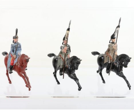 Britains PARIS OFFICE Prussian Hussars not watching, light grey, light grey and light blue (Condition Very Good) 1915 (3)