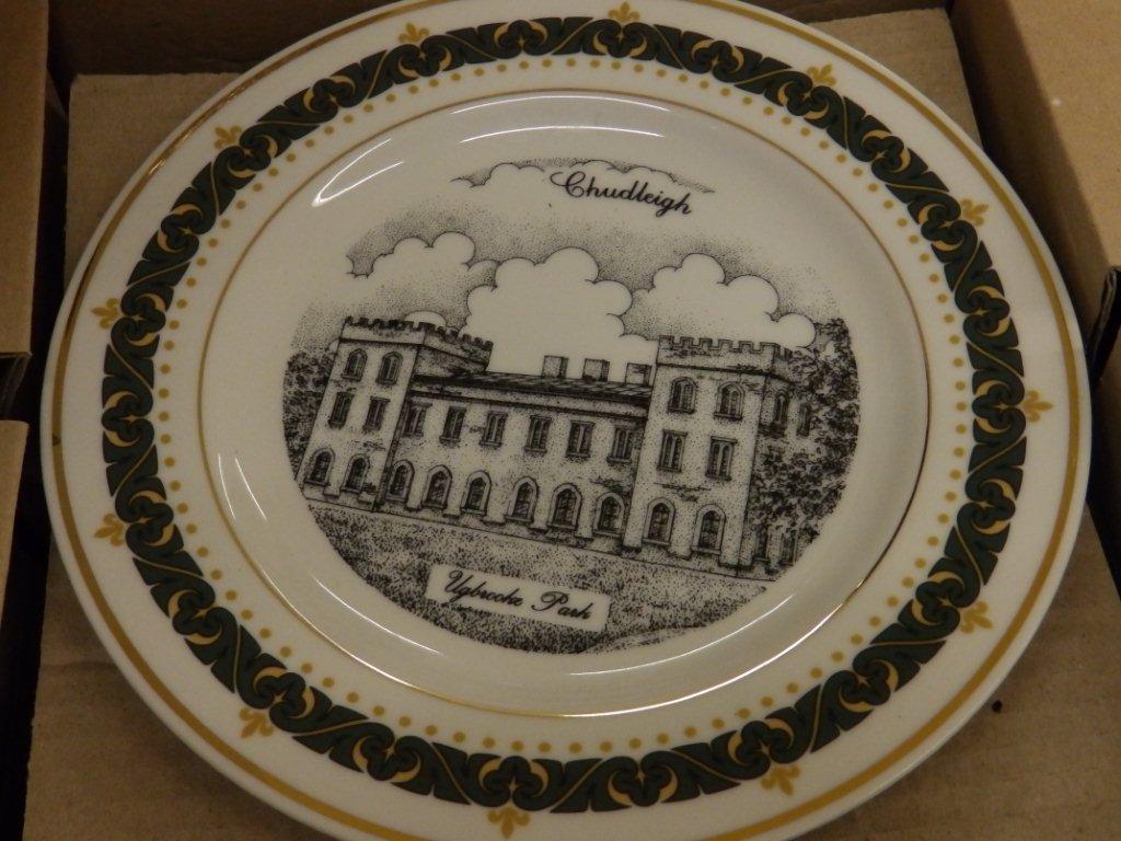 A set of six limited edition tea plates by décor Art Creations