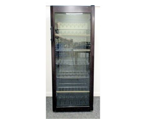 A Liebherr Vinotech WK 4127 Freestanding Wine Storage  Fridge Bordeaux Red with Tinted Glass door 5' height, adjustable shelv