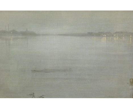 After Whistler. Nocturnal, print, 36cm x 58cm.