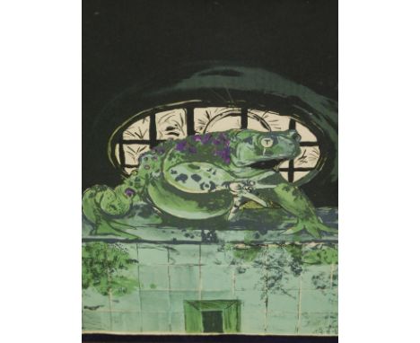 •Graham Sutherland (1903-1980). Toad 2, artist signed lithograph, 46/70, 71cm x 51cm. Glazed and framed. Upon initial inspect