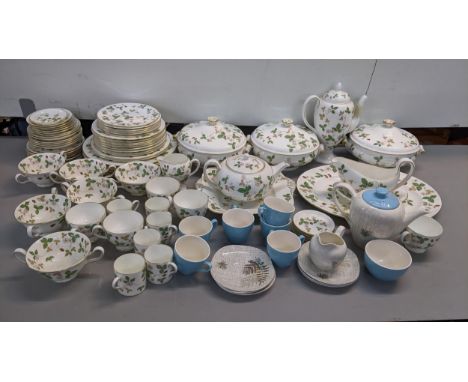 A Wedgwood Wild Strawberry pattern part tea/dinner service together with a vintage J&G Meakin tea serviceLocation: 