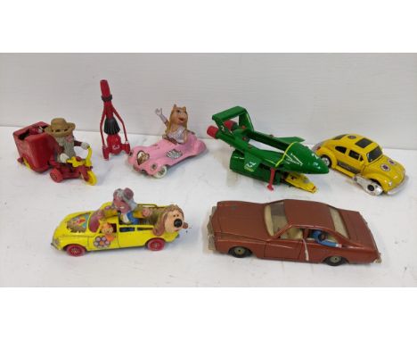 A selection of mainly Corgi toys to include The Magic Roundabout, Thunderbirds, Muppets and othersLocation: 