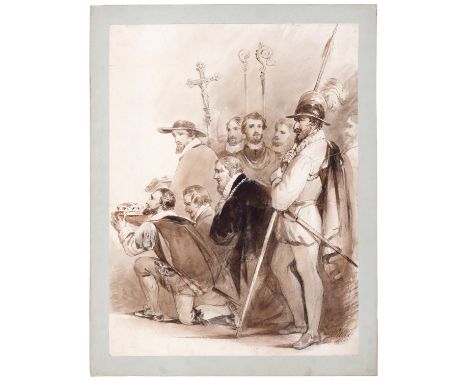 John Wood (1801–1870) - Portfolio of the Artist's Own Exhibition&nbsp;and Prize Work, comprising&nbsp;Adam and Even Lamenting
