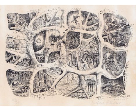 The Inklings. Michael Williams, 20th c - Tolkien's Lord of the Rings, signed and numbered XXIV in pencil by the artist, furth