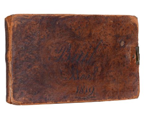 Surrey, Law. Bail Book, Reigate, entries dated 1819-29,&nbsp;ink MS on paper, [6]ff only, inscribed recto and verso, but for 