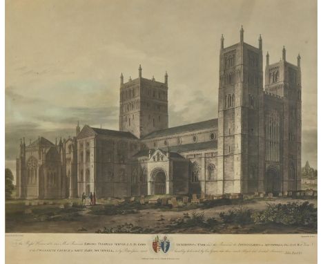 Richard Reeve (1780-1835) after John Buckler (1770-1851) - North West View of the Collegiate Church of Saint Mary, Southwell,