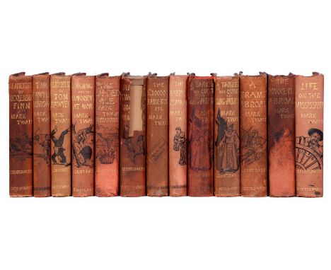 Americana. Twain (Mark), thirteen illustrated editions,&nbsp;comprising eleven Chatto &amp; Windus imprints: The Adventures o