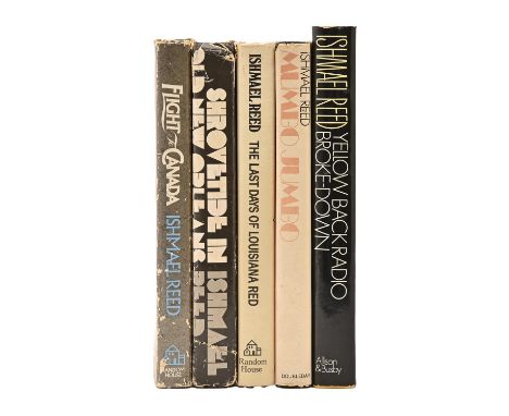 Americana. Reed (Ishmael), four signed first editions, Mumbo Jumbo, [New York]: Doubleday, 1972, autographed title-page, orig