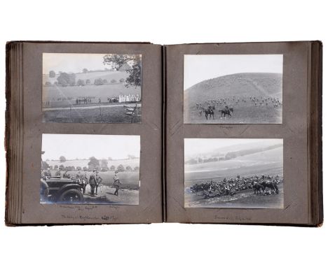 British Army. Inns of Court O.T.C., Berkhamsted, 1914-1918, an album of approx. 90 photographs and photographic postcards, in