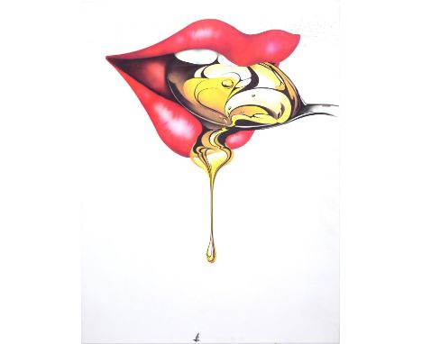 Michael English (1941-2009) - 'Spoon' 1970,&nbsp;unframed offset lithograph poster on wove, signed in ink, 101 x 96.5cm