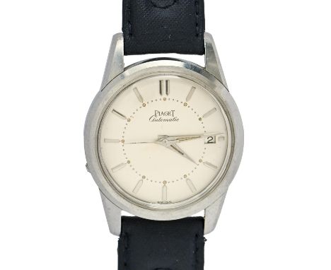 A Piaget stainless steel self-winding gentleman's wristwatch, 34mm diam Working order, no engraving