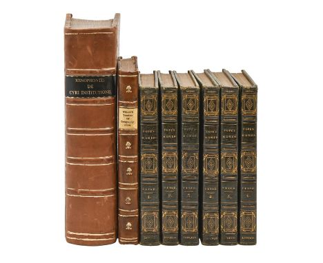 Classics. Fine Bindings: Homer &amp; Pope (Alexander, translator), The Iliad, Adorned with Plates, six volume set, London: Pr