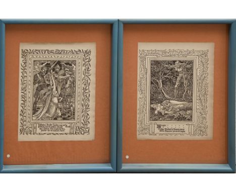 Illustrators. Walter Crane (1845–1915) - Scenes from Spenser's Faerie Queene (sic), two, s.l., s.n., n.d., [presumably Chiswi