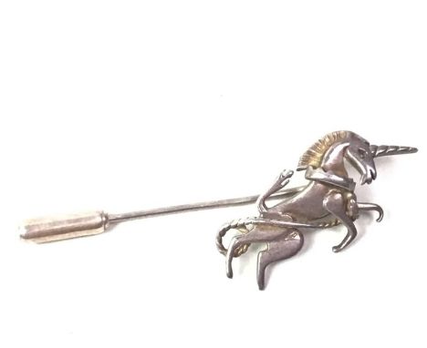 SILVER OLA GORIE BROOCH, modelled as a unicornQty: 2g