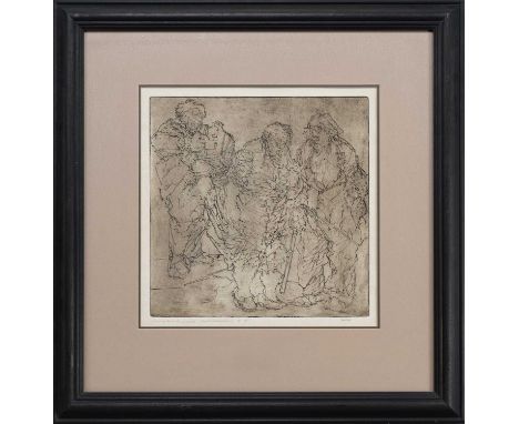 * ANDA PATERSON RSW RGI PAI (SCOTTISH 1935 - 2022), UNTITLED limited edition etching on paper, signed, titled indistinctly an