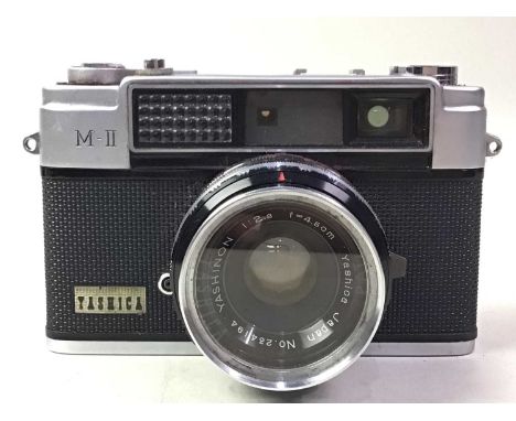 GROUP OF CAMERAS, including a Yashica M-II Camera, all with cases
