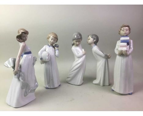 GROUP OF NAO FIGURES, including a lady wearing a dress, model 1265, a male and female dancing and various other Nao figuresmo