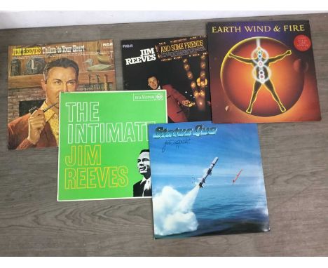 COLLECTION OF LP RECORDS, AND A GROUP OF SINGLES including Elton John, Stevie Wonder, Bob Dylan, Elo, Earth Wind and Fire, St