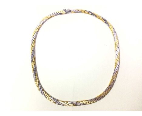 SILVER NECKLACE, stamped Italy, marked 925Qty: 24g