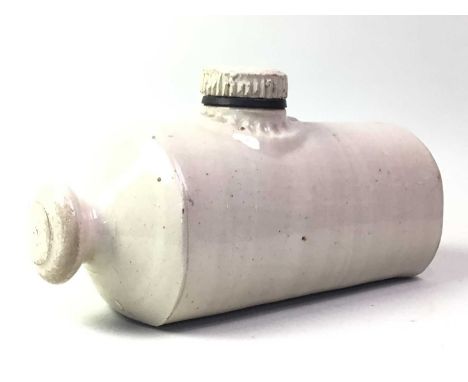 STONEWARE HOT WATER BOTTLES, ALONG WITH FURTHER ITEMS comprising an aluminium one, vintage glass bottles (some marked includi