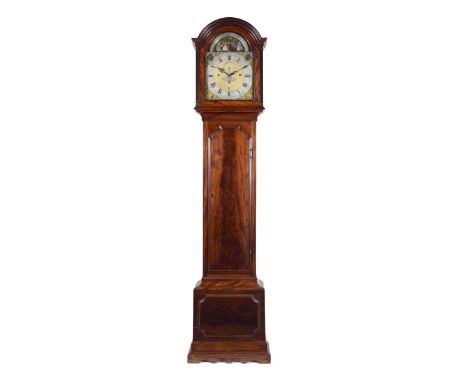 A fine George III mahogany musical automaton longcase clock by Samuel Smith of London, the eight day, six pillar three train 