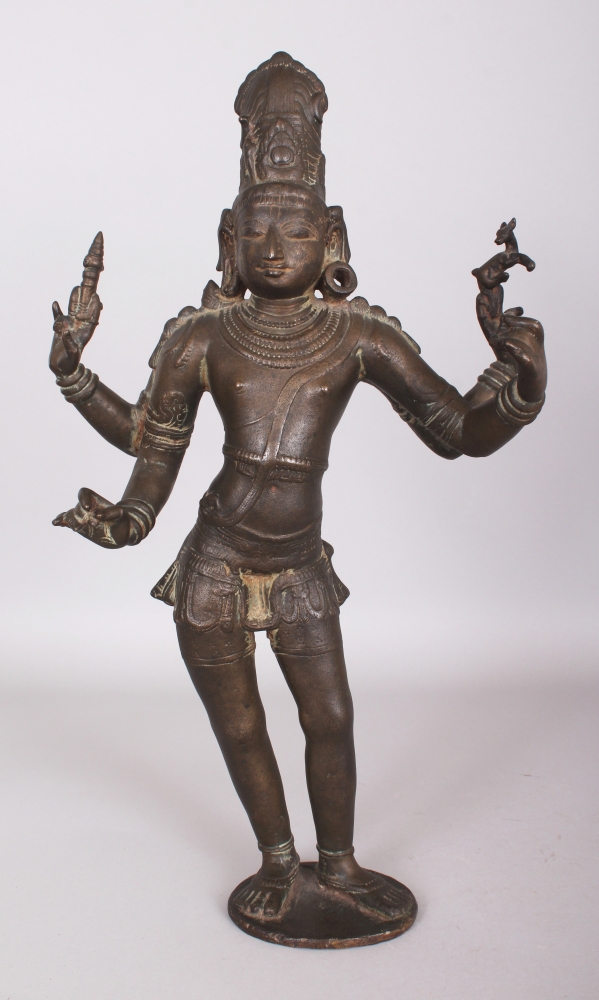 An Important Chola Bronze Figure of Siva Vinadhara, Tamil Nadu, South India, circa 12th century,