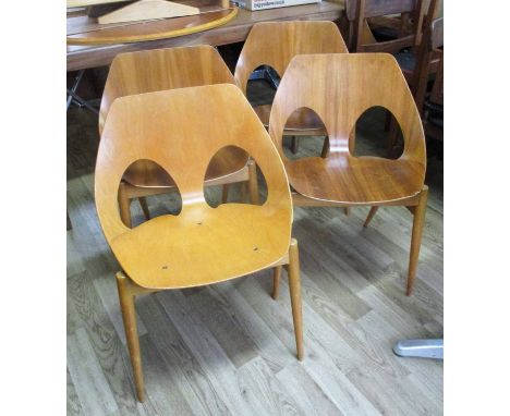 VINTAGE JASON INSPIRED CHAIRS, after Carl Jacobs, 73cm H. (with faults)