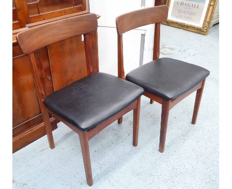 VINTAGE DANISH DESIGN CHAIRS, set of six, 90cm H.